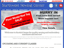 Tablet Screenshot of nwsewingcenter.com